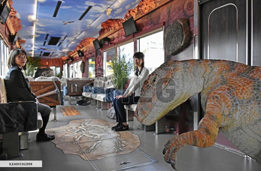Dinosaur train in central Japan