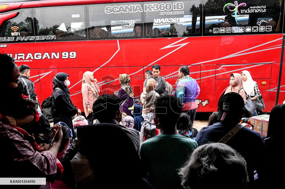 INDONESIA-JAKARTA-EID AL-FITR-HOMEBOUND TRIPS