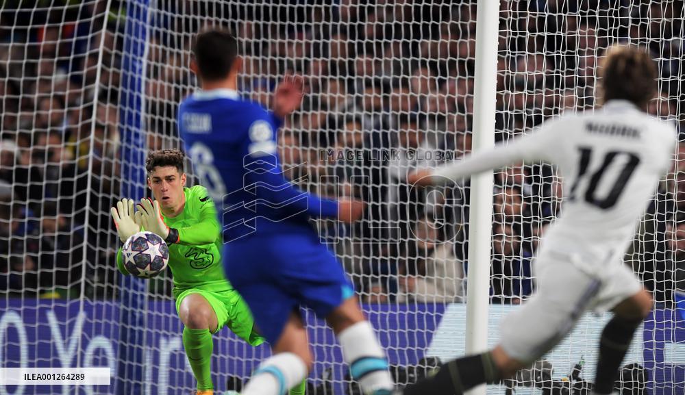 (SP)BRITAIN-LONDON-FOOTBALL-UEFA CHAMPIONS LEAGUE-REAL MADRID VS CHELSEA