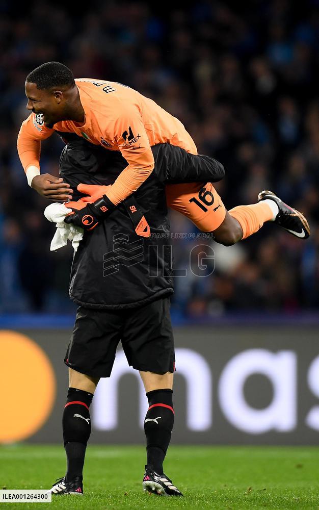(SP)ITALY-NAPLES-FOOTBALL-UEFA CHAMPIONS LEAGUE-AC MILAN VS NAPOLI