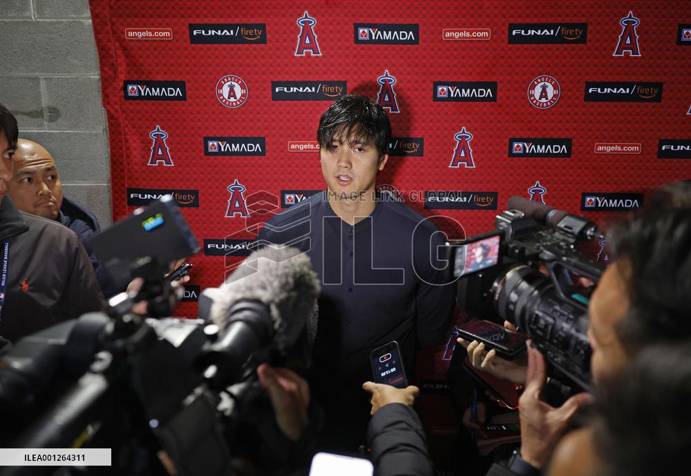 Baseball: Angels' Shohei Ohtani
