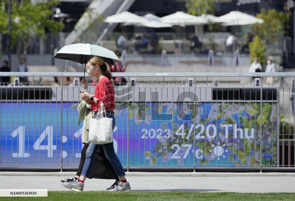 Hot weather in Japan