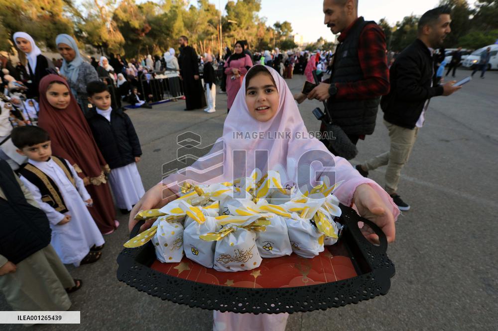 JORDAN-AMMAN-EID AL-FITR-PRAYER