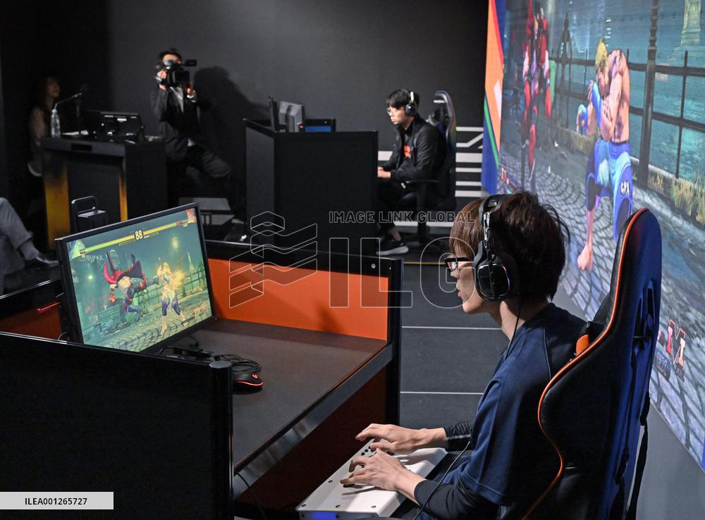 e-sports exhibition match in Nagoya