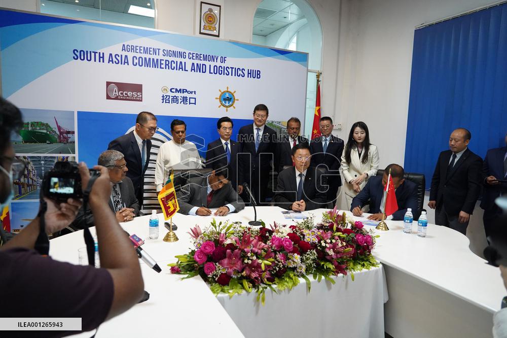 SRI LANKA-COLOMBO-CHINA-LOGISTICS-AGREEMENT