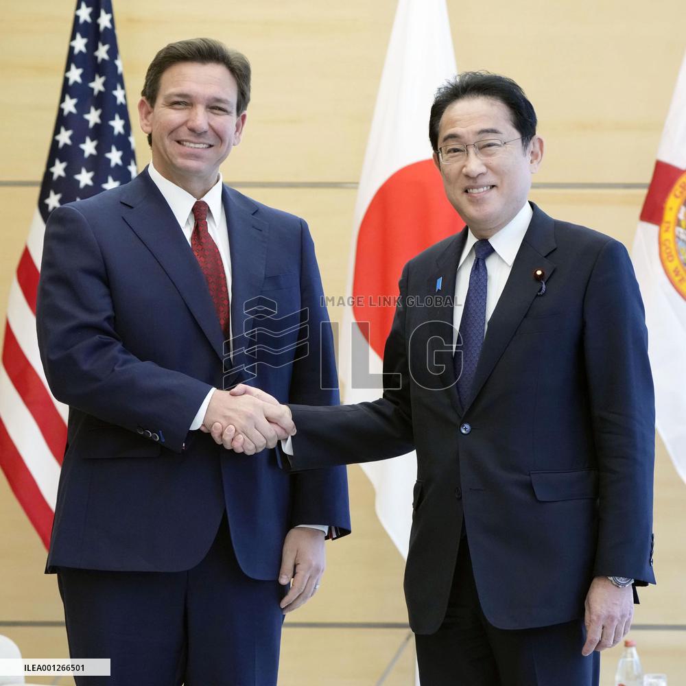Japan PM Kishida meets Florida Gov. DeSantis