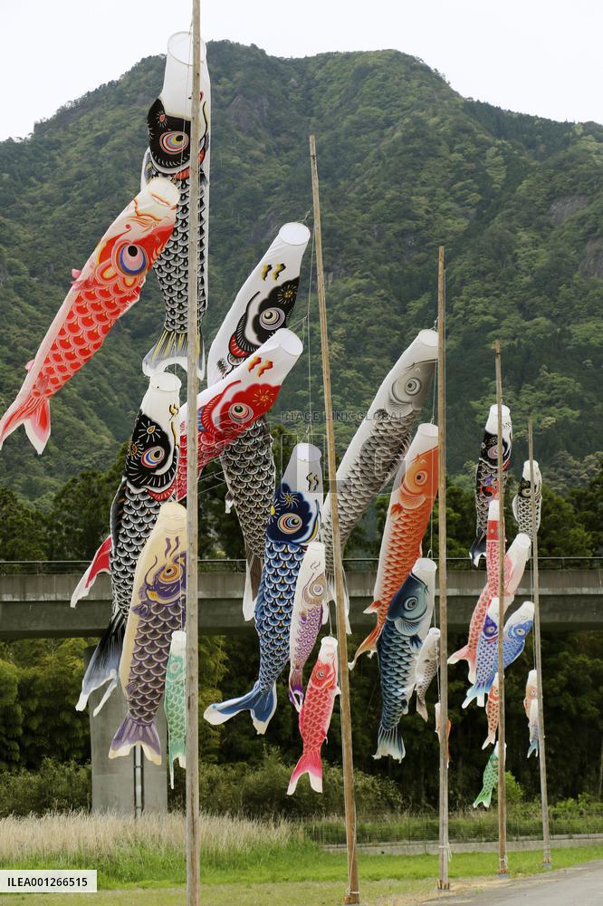 Carp streamers in disaster-hit Wakayama