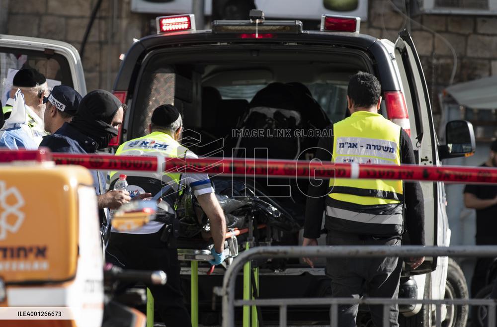 MIDEAST-JERUSALEM-CAR-RAMMING ATTACK