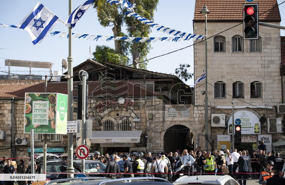 MIDEAST-JERUSALEM-CAR-RAMMING ATTACK