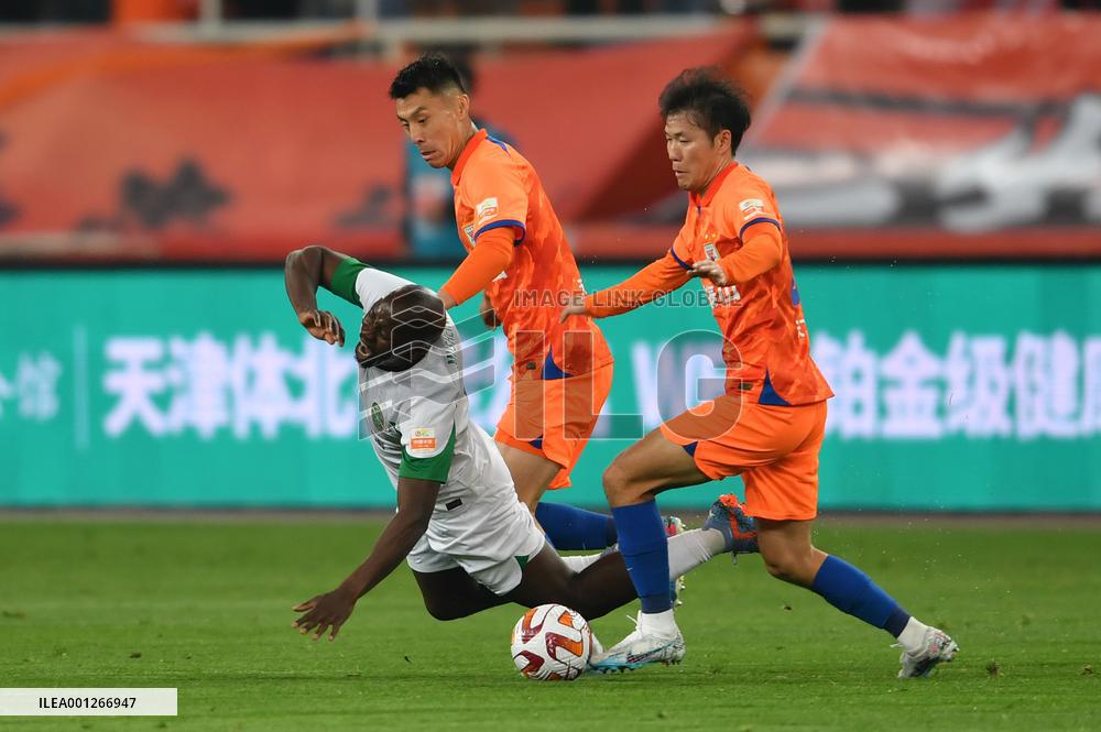 (SP)CHINA-JINAN-FOOTBALL-CSL-SHANDONG TAISHAN VS ZHEJIANG FC (CN)