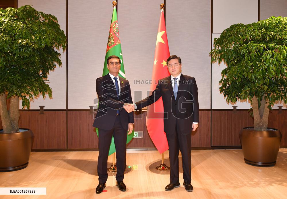 CHINA-SHAANXI-XI'AN-QIN GANG-TURKMENISTAN-DIPLOMAT-TALKS (CN)