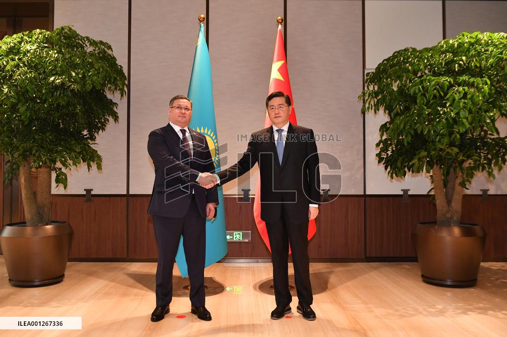CHINA-SHAANXI-XI'AN-QIN GANG-KAZAKHSTAN-DIPLOMAT-TALKS (CN)