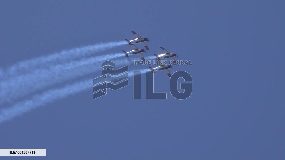 Israeli Air Force stages flyover to mark 75th Independence Day
