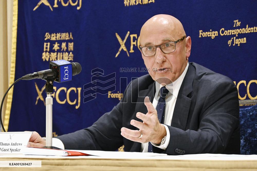 U.N. expert on human rights for Myanmar in Tokyo