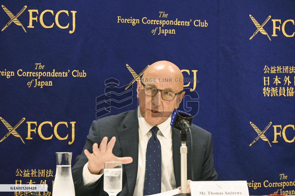 U.N. expert on human rights for Myanmar in Tokyo