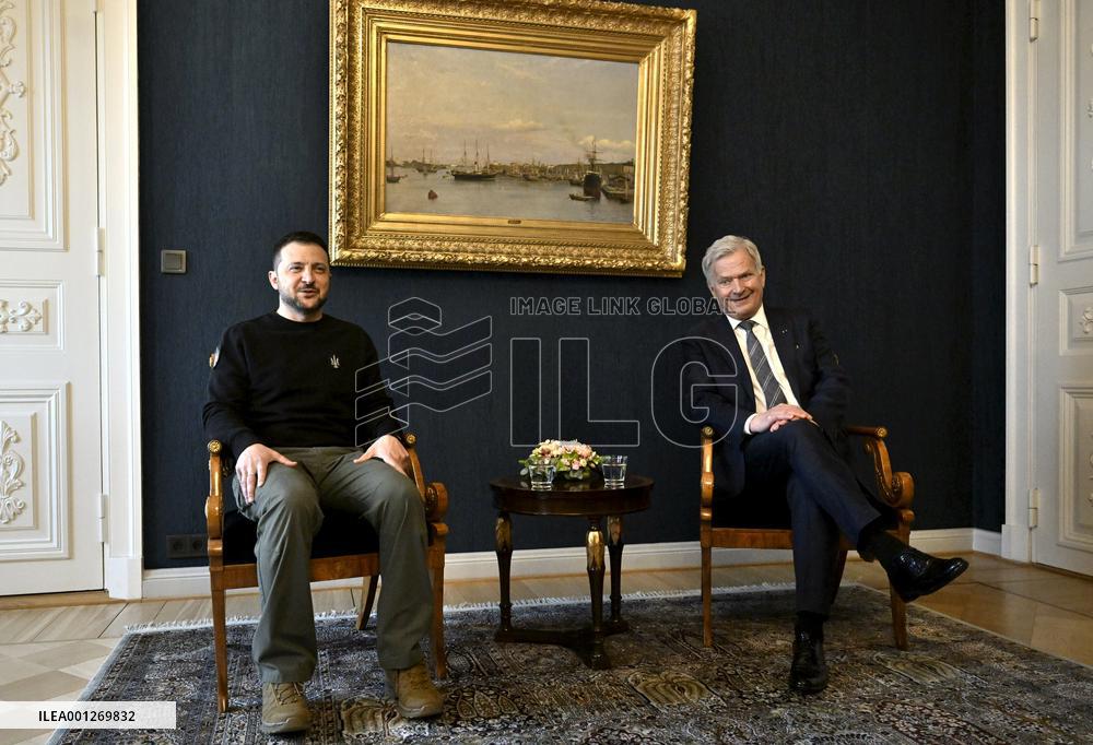 President of Ukraine Volodymyr Zelensky visit in Finland