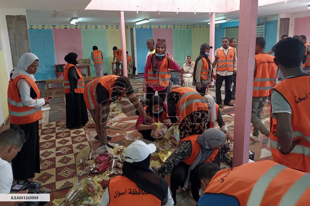 EGYPT-ASWAN-SUDAN-ARMED CONFLICT-REFUGEE-AID