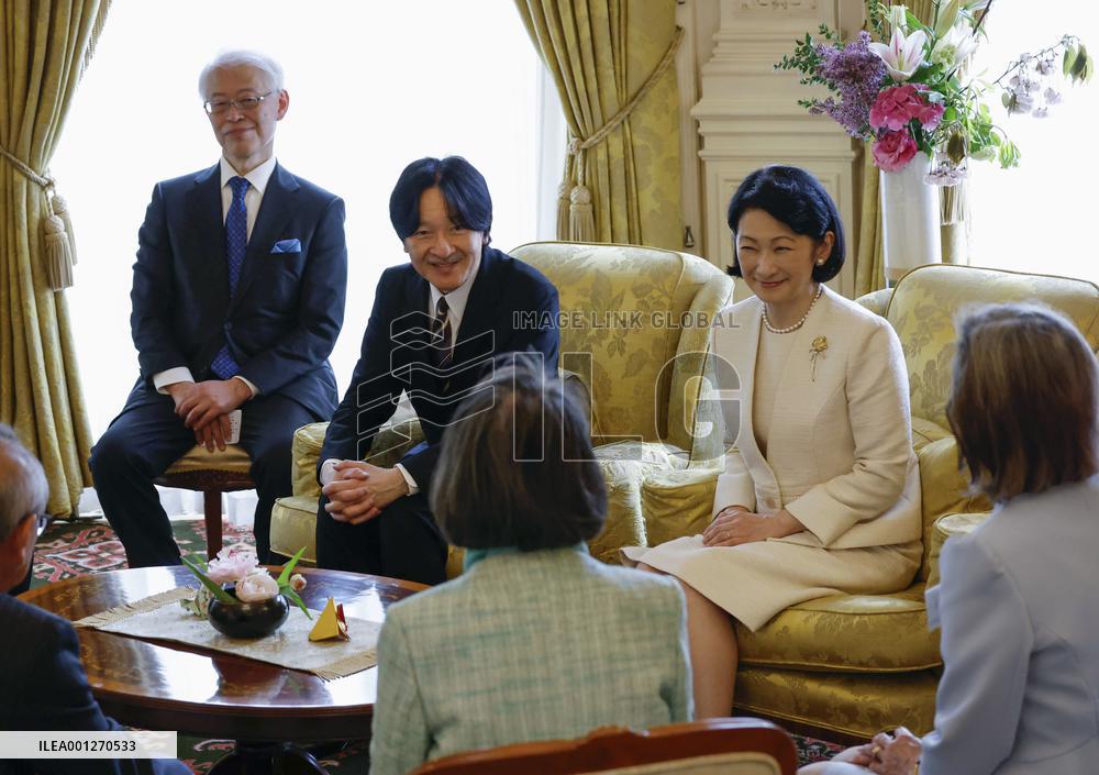 Japan crown prince in London