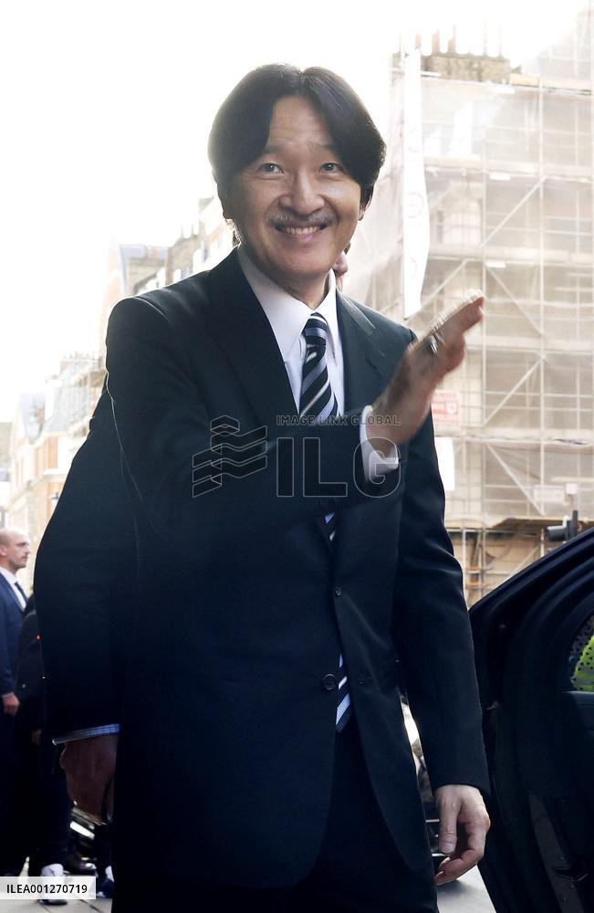 Japan crown prince in London