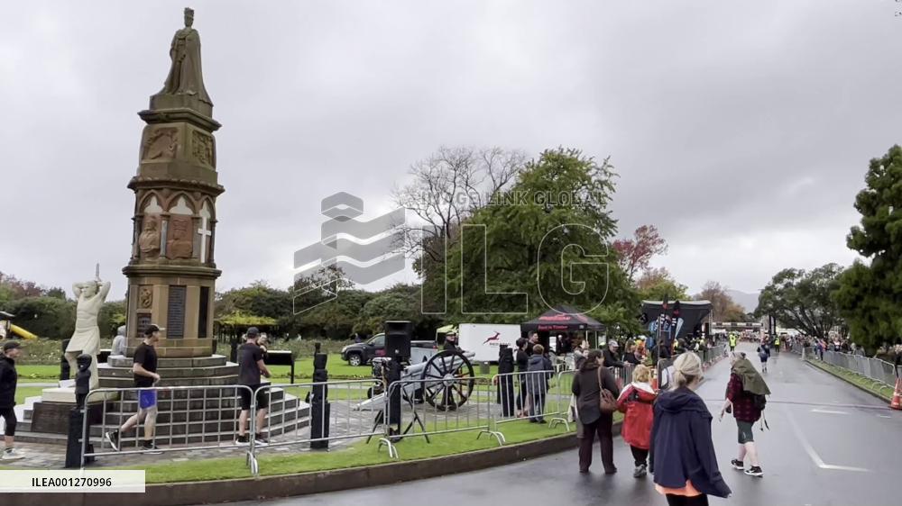 New Zealand 2023 Rotorua Marathon held in rain