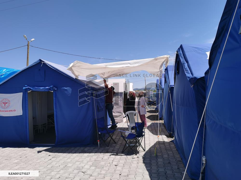 TÜRKIYE-KAHRAMANMARAS-QUAKE SURVIVORS-CHINESE TENT VILLAGE