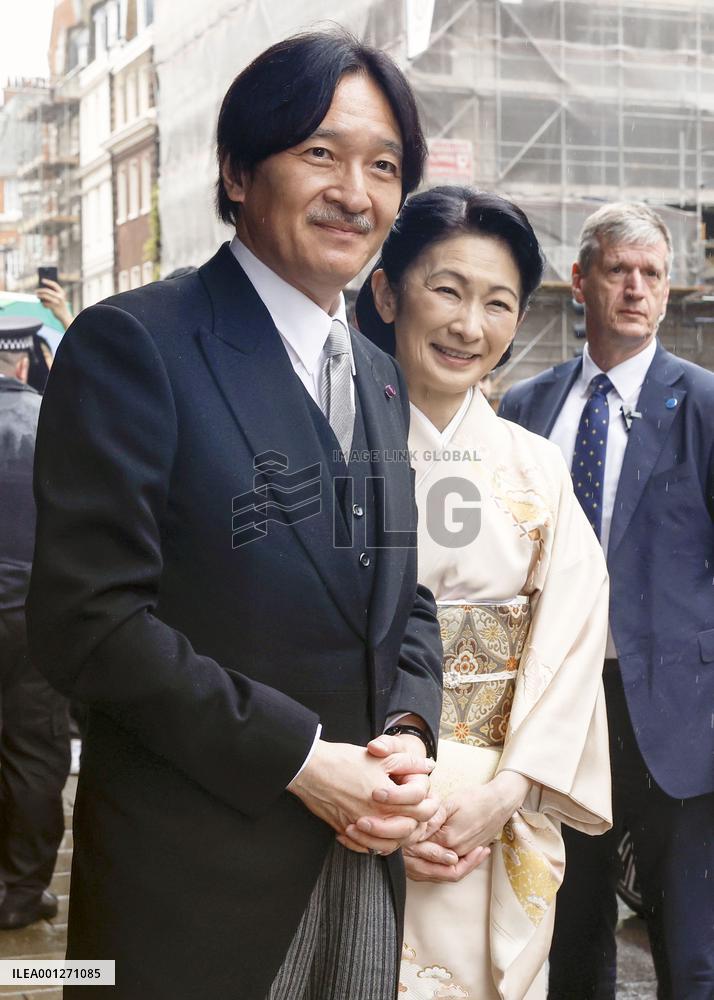 Japan crown prince in London for coronation