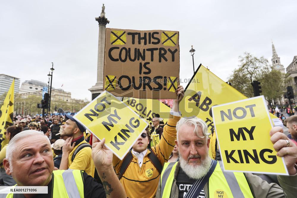 Protest against king