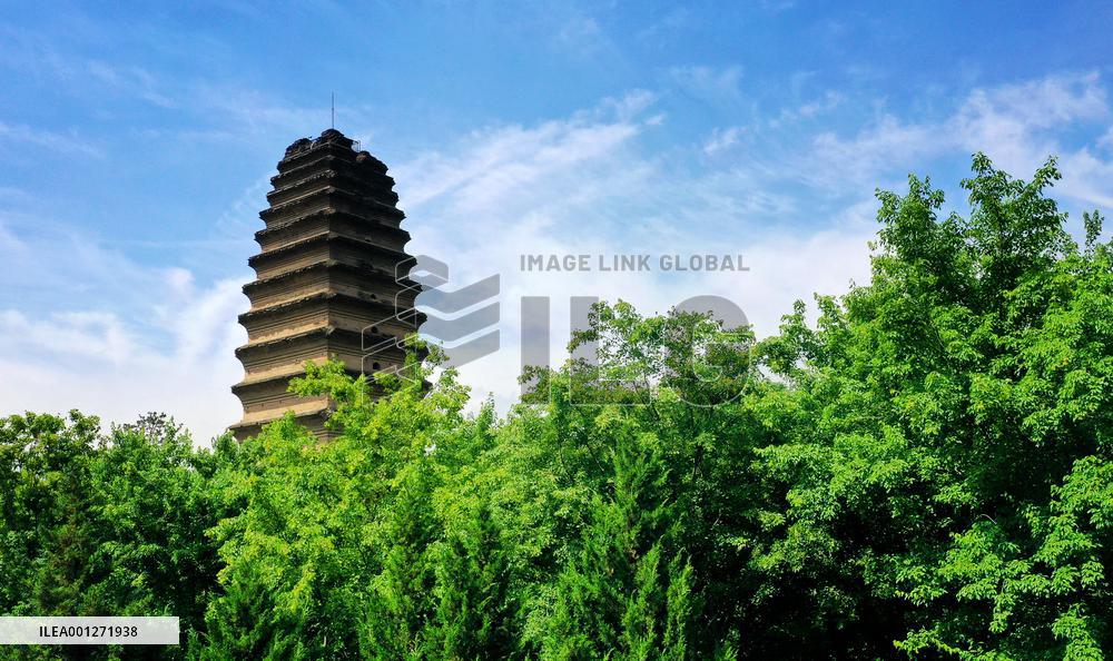 CHINA-SHAANXI-XI'AN-LANDMARK-SMALL WILD GOOSE PAGODA (CN)