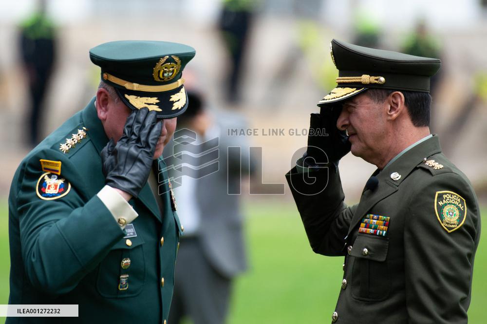 Ceremony for New Colombian Police Director William Rene Salamanca