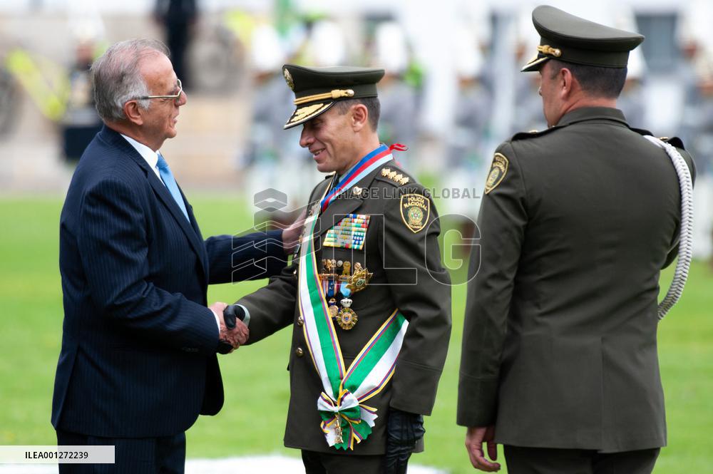 Ceremony for New Colombian Police Director William Rene Salamanca