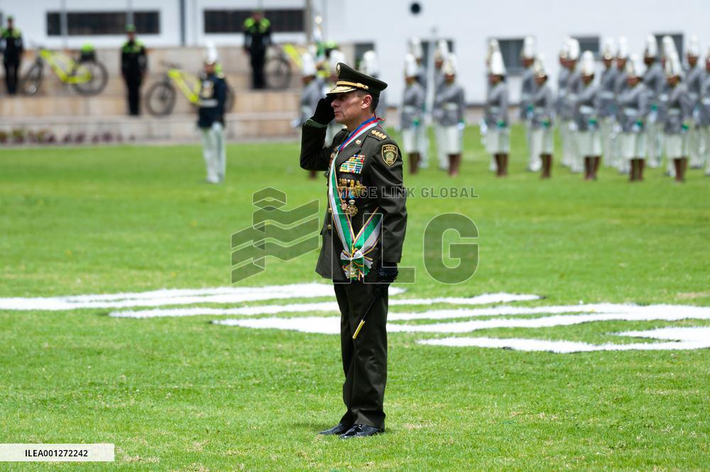 Ceremony for New Colombian Police Director William Rene Salamanca