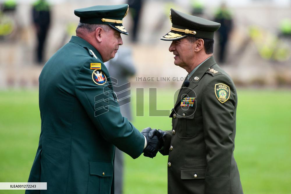 Ceremony for New Colombian Police Director William Rene Salamanca