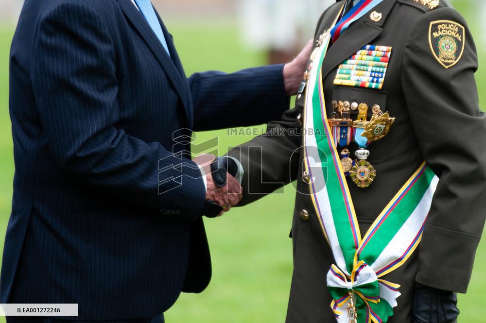 Ceremony for New Colombian Police Director William Rene Salamanca