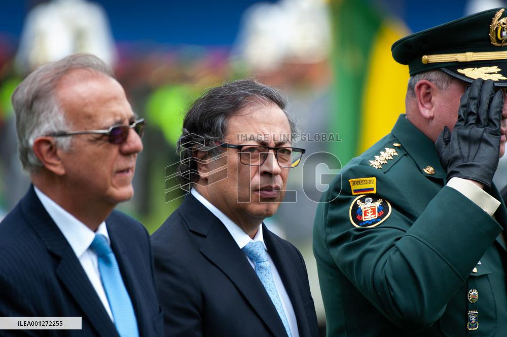 Ceremony for New Colombian Police Director William Rene Salamanca