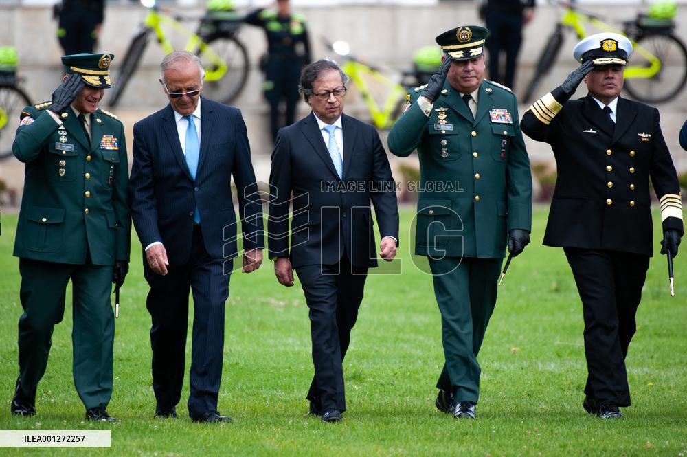 Ceremony for New Colombian Police Director William Rene Salamanca