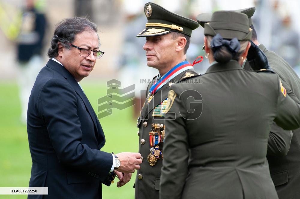 Ceremony for New Colombian Police Director William Rene Salamanca