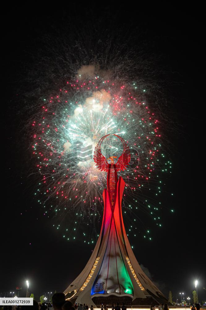 UZBEKISTAN-TASHKENT-WWII-VICTORY-COMMEMORATION-FIREWORKS