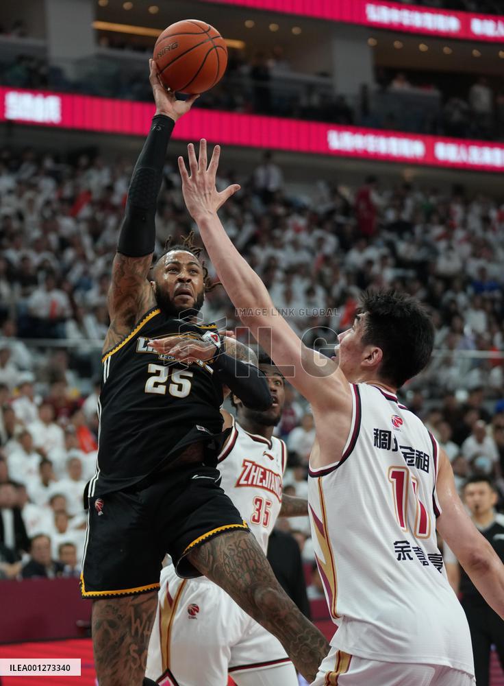 (SP)CHINA-HANGZHOU-BASKETBALL-CBA-FINALS-ZHEJIANG VS LIAONING(CN)