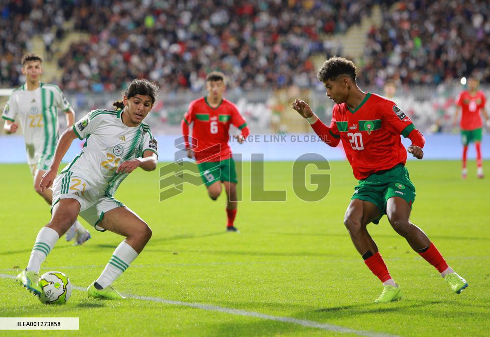 (SP)ALGERIA-CONSTANTINE-FOOTBALL-U17 AFRICA CUP OF NATIONS-QUARTERFINAL-MOROCCO VS ALGERIA