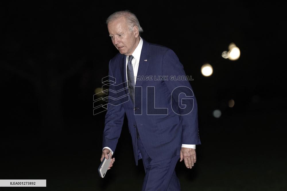 Joe Biden returns from New York - Washington