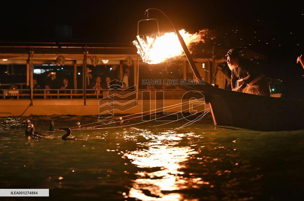 Opening of cormorant fishing season in central Japan