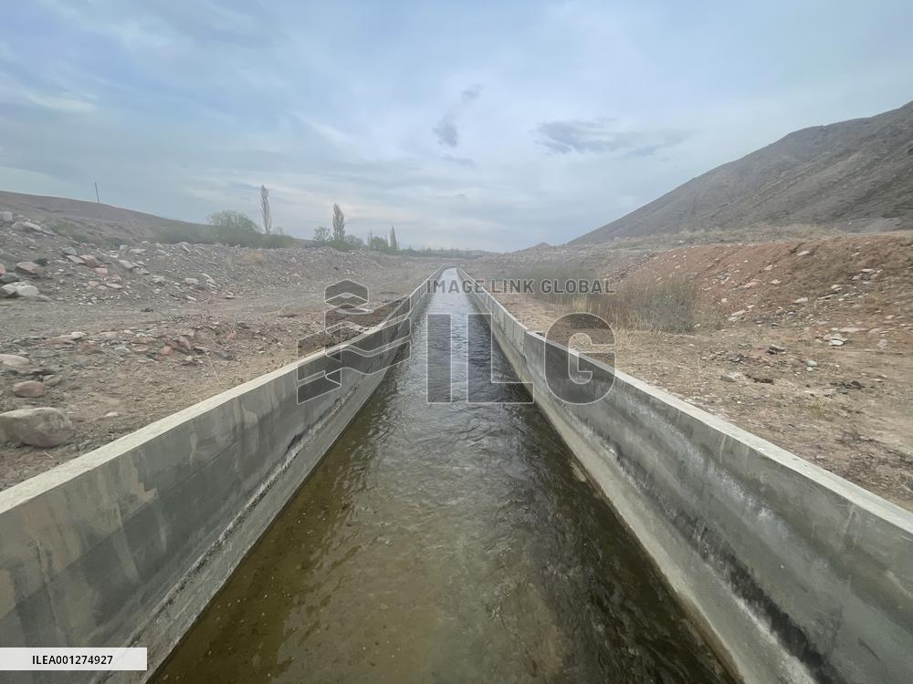 KYRGYZSTAN-ISSYK-KUL REGION-CHINESE-BUILT IRRIGATION SYSTEM