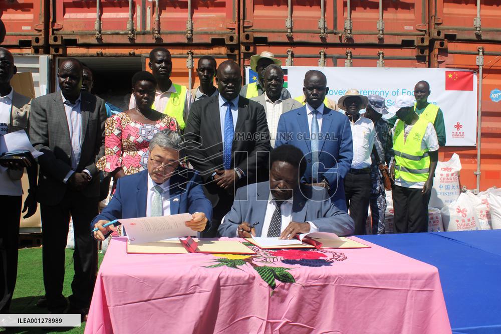 SOUTH SUDAN-CHINA-RICE DONATION