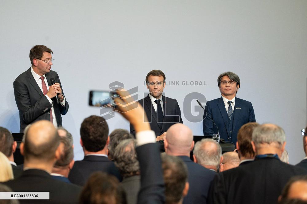 President Macron meets Representatives of ProLogium - Dunkirk