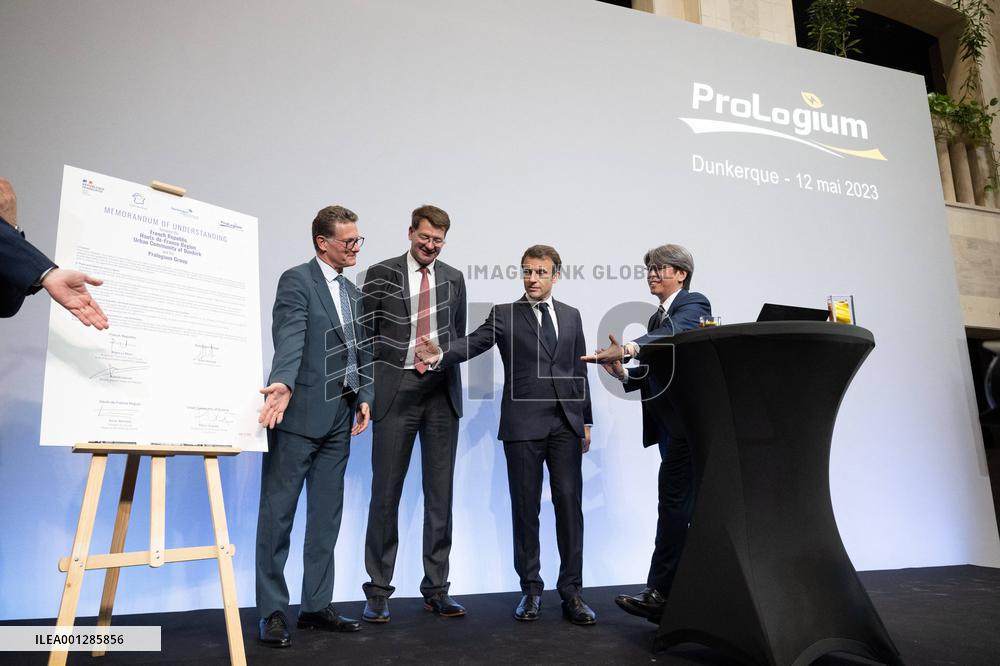President Macron meets Representatives of ProLogium - Dunkirk