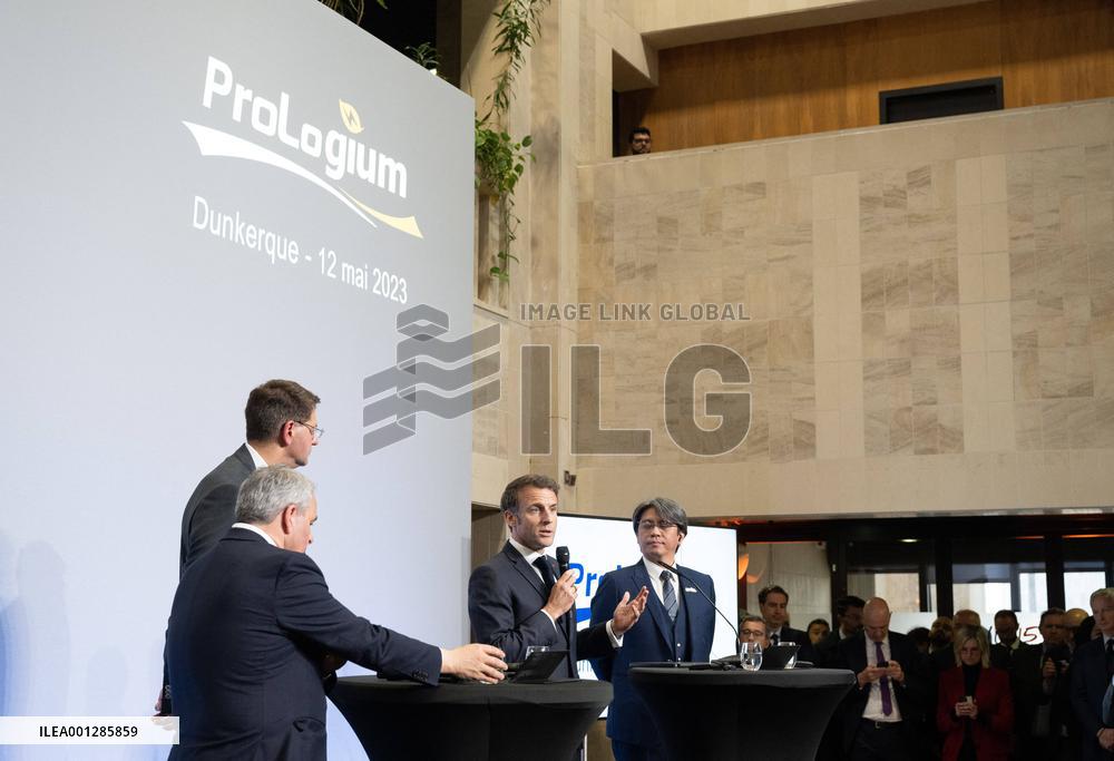 President Macron meets Representatives of ProLogium - Dunkirk