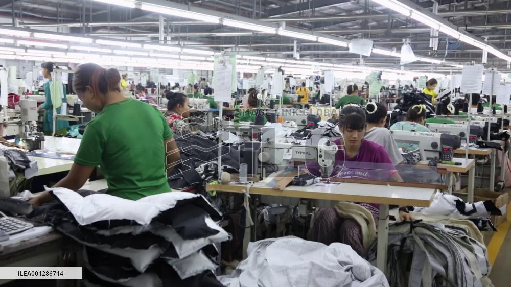 Myanmar earns 384 mln USD from garment exports in April
