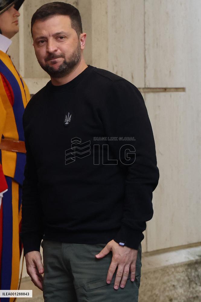 Zelensky Arrives In Vatican