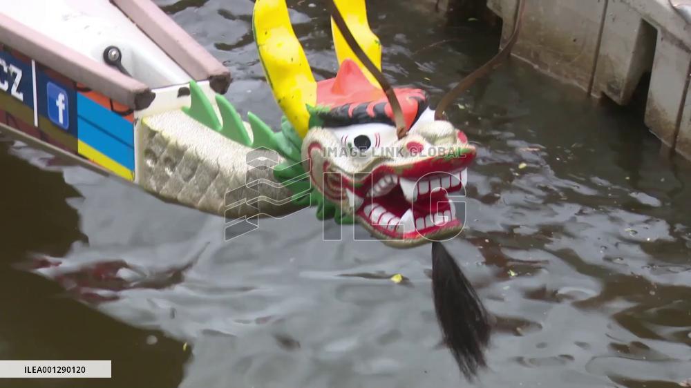 Dragon boat festival held in Czech capital