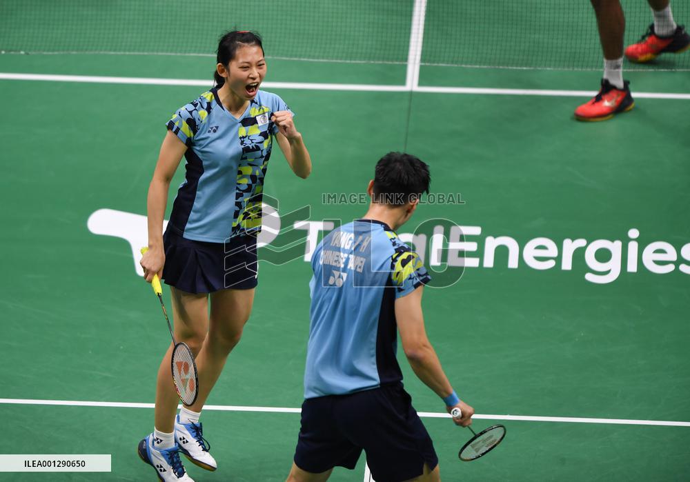 (SP)CHINA-SUZHOU-BADMINTON-SUDIRMAN CUP-TPE VS IND (CN)